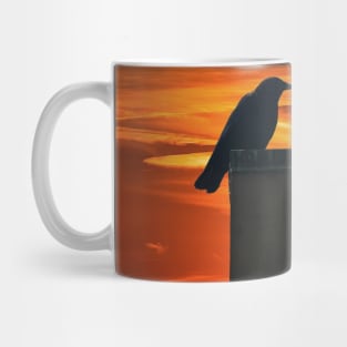 Blackbird at Sunset Mug